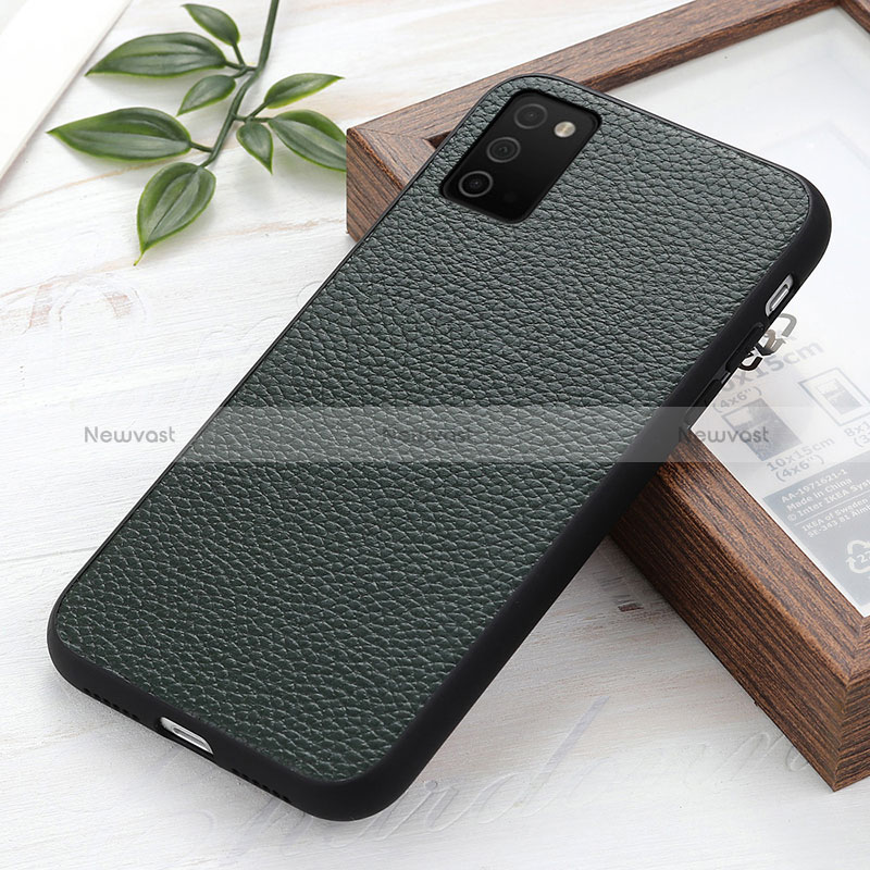 Soft Luxury Leather Snap On Case Cover B02H for Samsung Galaxy F02S SM-E025F