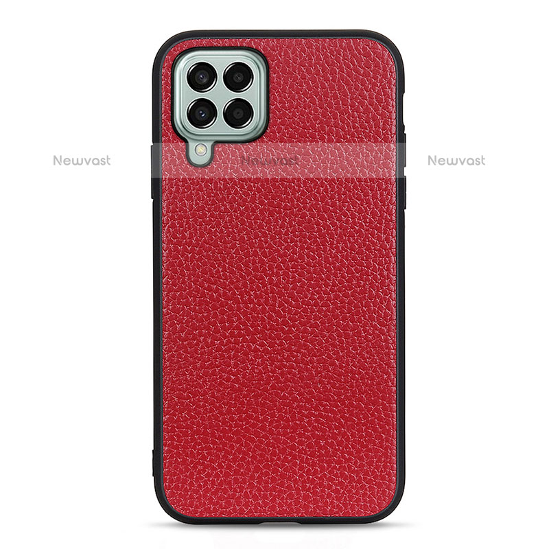 Soft Luxury Leather Snap On Case Cover B02H for Samsung Galaxy M33 5G