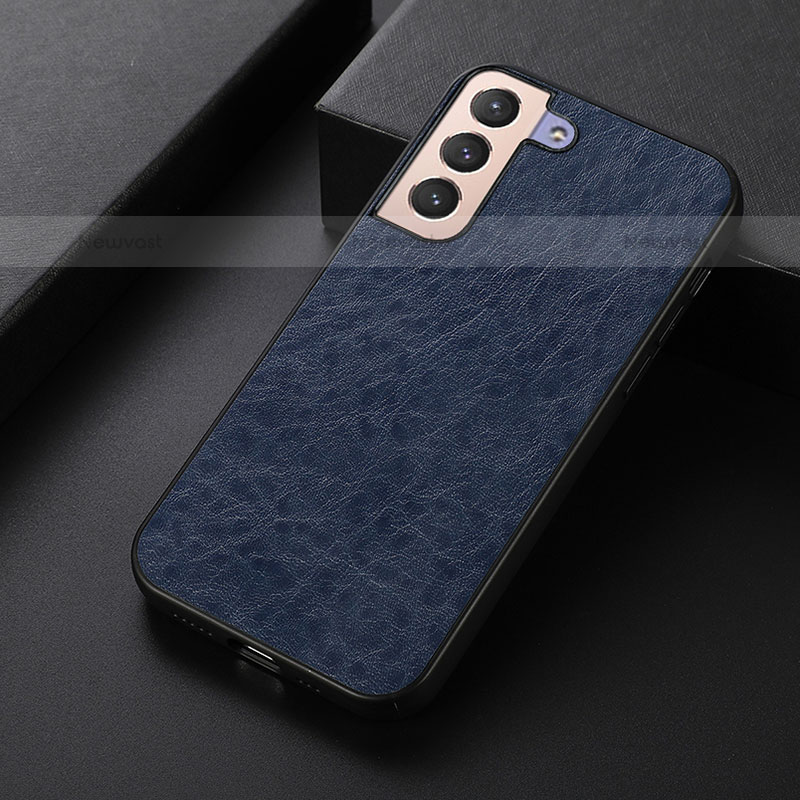 Soft Luxury Leather Snap On Case Cover B02H for Samsung Galaxy S21 Plus 5G