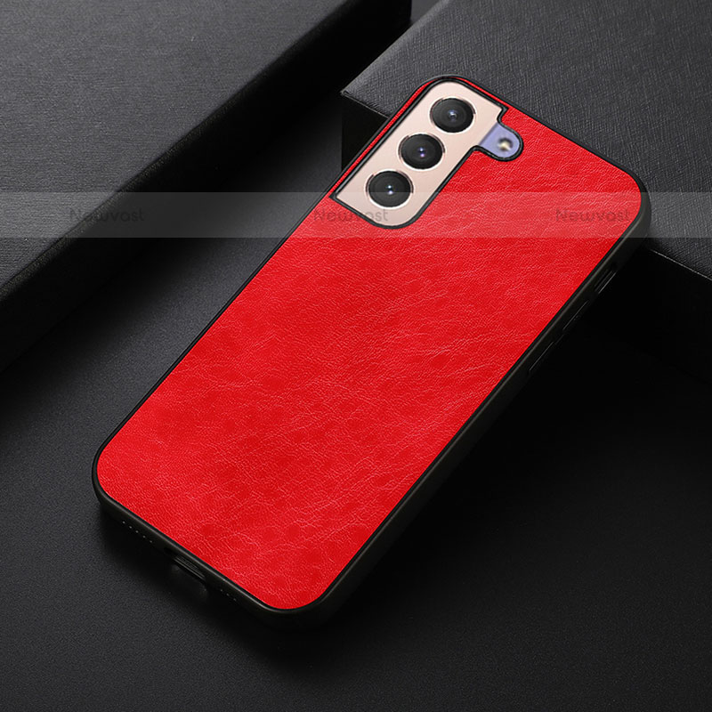 Soft Luxury Leather Snap On Case Cover B02H for Samsung Galaxy S21 Plus 5G