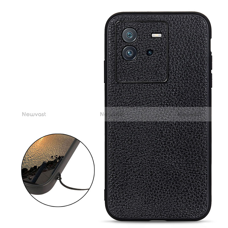 Soft Luxury Leather Snap On Case Cover B02H for Vivo iQOO Neo6 5G