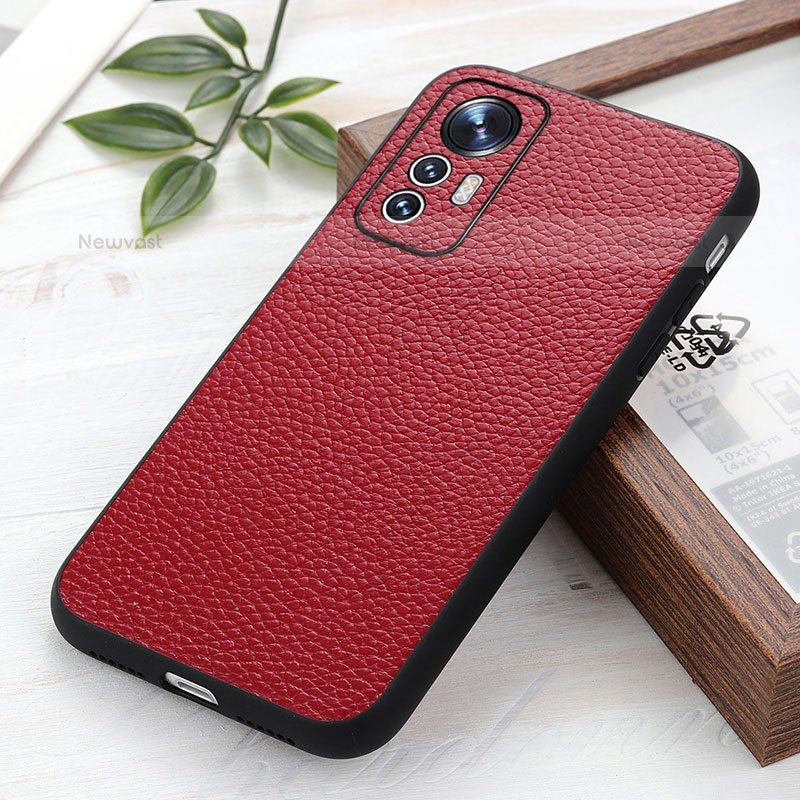 Soft Luxury Leather Snap On Case Cover B02H for Xiaomi Mi 12S Pro 5G