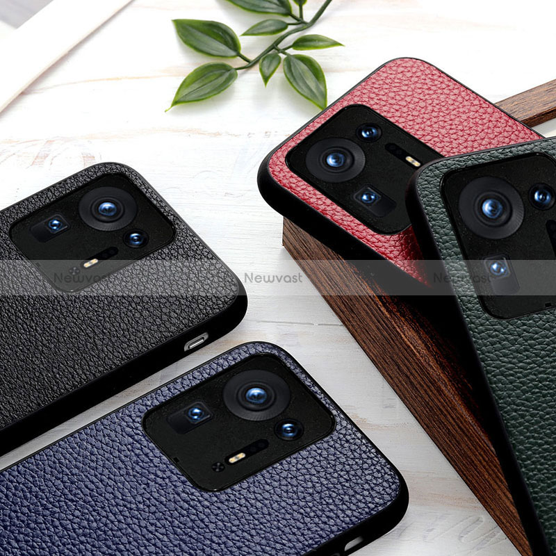 Soft Luxury Leather Snap On Case Cover B02H for Xiaomi Mi Mix 4 5G