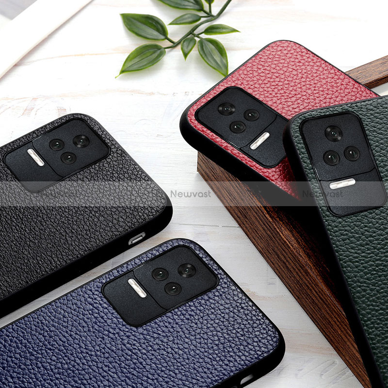 Soft Luxury Leather Snap On Case Cover B02H for Xiaomi Redmi K40S 5G