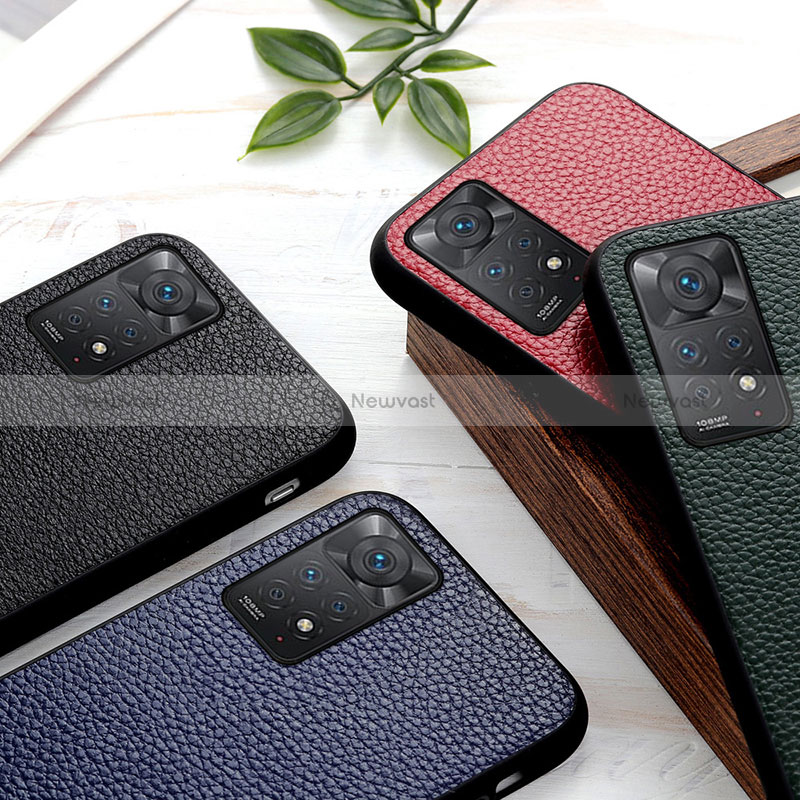 Soft Luxury Leather Snap On Case Cover B02H for Xiaomi Redmi Note 11 Pro 5G