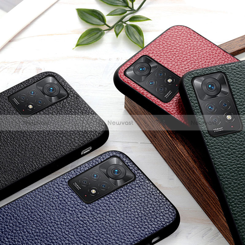 Soft Luxury Leather Snap On Case Cover B02H for Xiaomi Redmi Note 12 Pro 4G