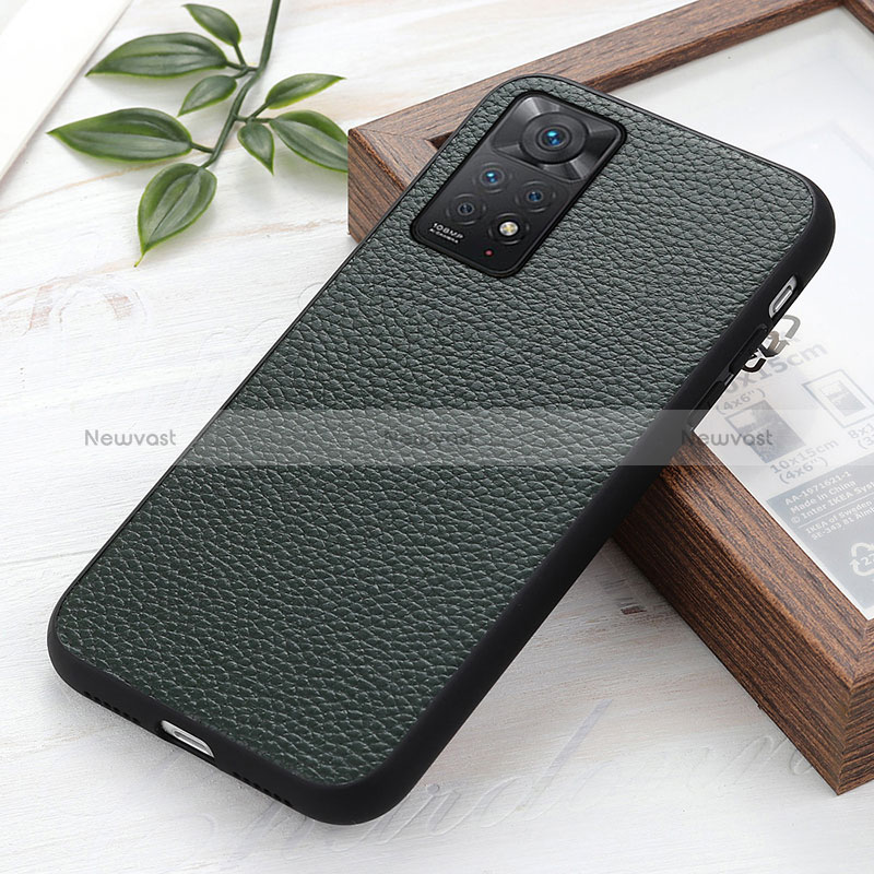 Soft Luxury Leather Snap On Case Cover B02H for Xiaomi Redmi Note 12 Pro 4G