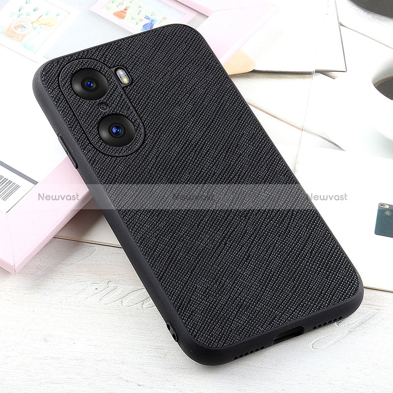 Soft Luxury Leather Snap On Case Cover B03H for Huawei Honor 60 5G