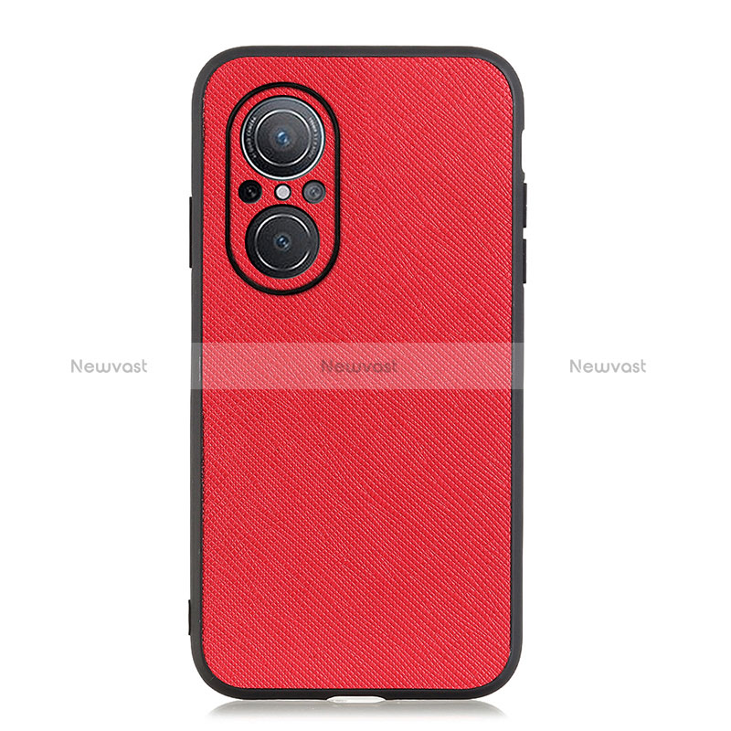 Soft Luxury Leather Snap On Case Cover B03H for Huawei Nova 9 SE Red