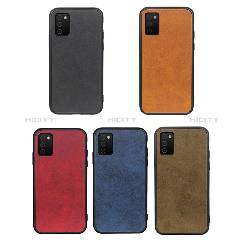 Soft Luxury Leather Snap On Case Cover B03H for Samsung Galaxy A03s