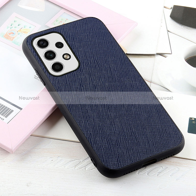 Soft Luxury Leather Snap On Case Cover B03H for Samsung Galaxy A23 4G
