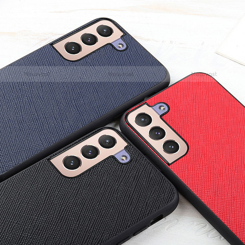 Soft Luxury Leather Snap On Case Cover B03H for Samsung Galaxy S21 Plus 5G