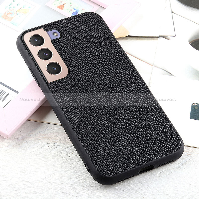 Soft Luxury Leather Snap On Case Cover B03H for Samsung Galaxy S22 Plus 5G