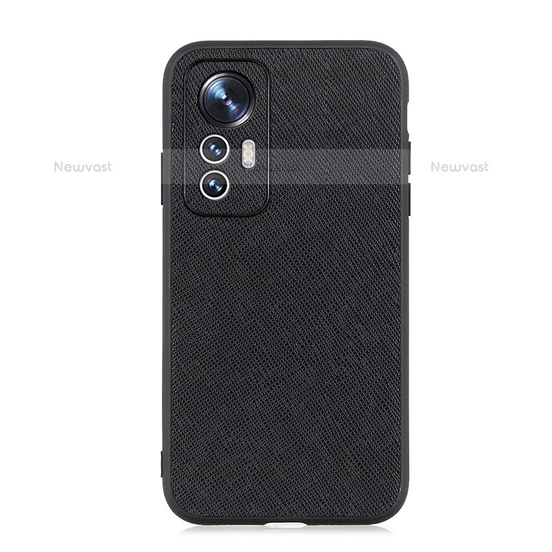 Soft Luxury Leather Snap On Case Cover B03H for Xiaomi Mi 12 Lite 5G Black