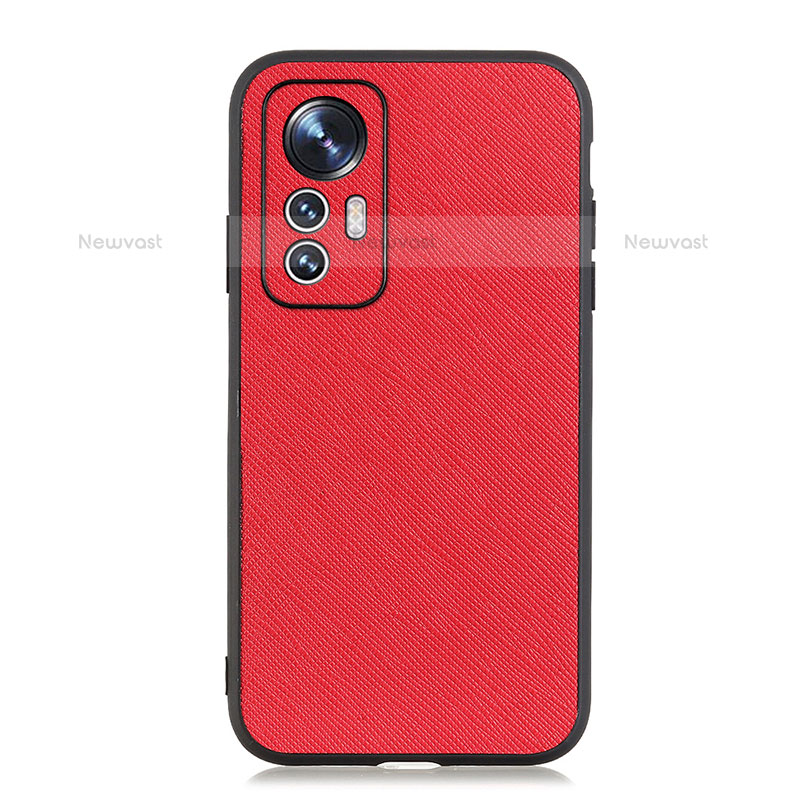 Soft Luxury Leather Snap On Case Cover B03H for Xiaomi Mi 12 Lite 5G Red