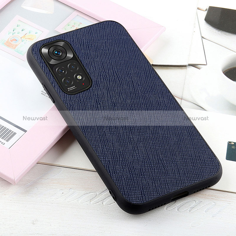 Soft Luxury Leather Snap On Case Cover B03H for Xiaomi Redmi Note 11 4G (2022)