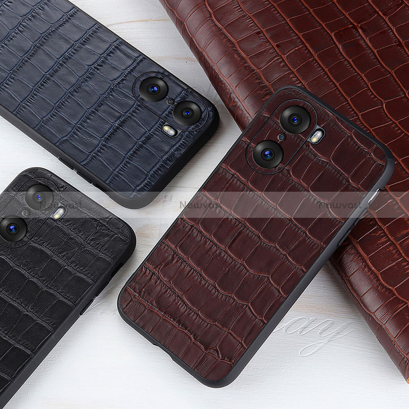 Soft Luxury Leather Snap On Case Cover B04H for Huawei Honor 60 5G