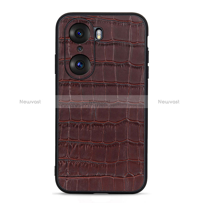 Soft Luxury Leather Snap On Case Cover B04H for Huawei Honor 60 5G