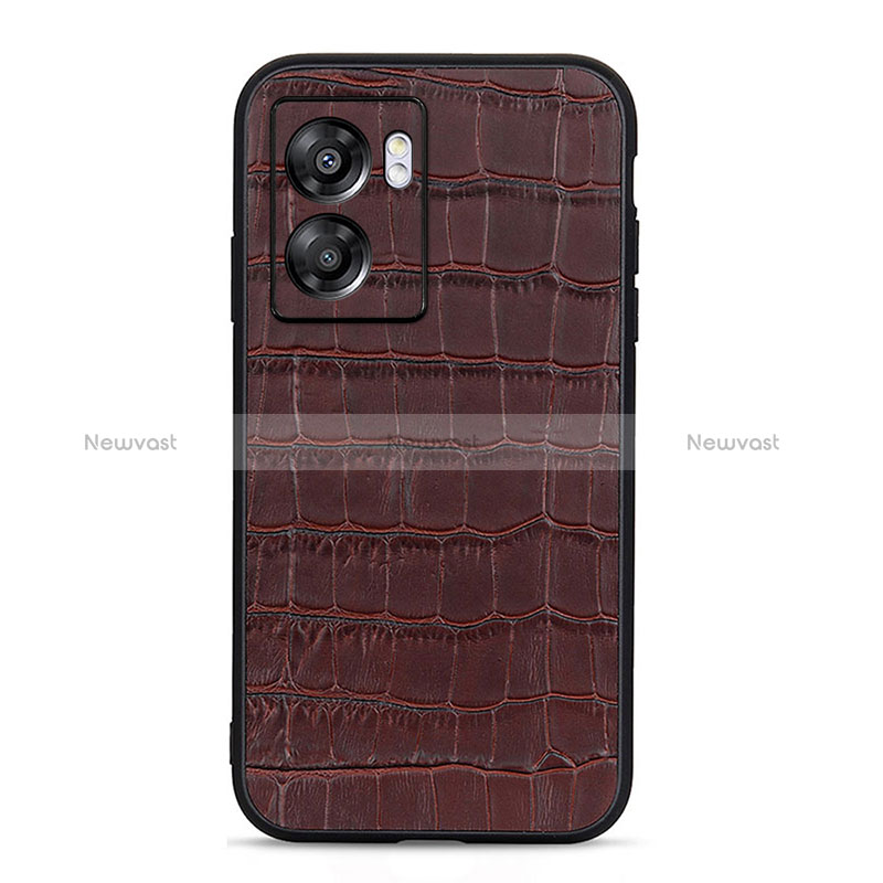 Soft Luxury Leather Snap On Case Cover B04H for Realme Q5i 5G