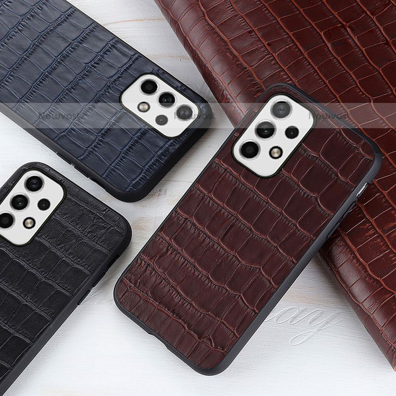 Soft Luxury Leather Snap On Case Cover B04H for Samsung Galaxy A23 5G