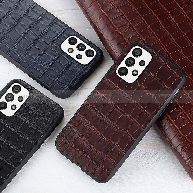 Soft Luxury Leather Snap On Case Cover B04H for Samsung Galaxy A73 5G