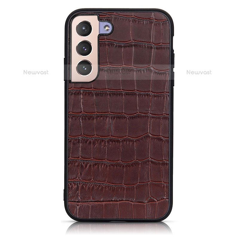 Soft Luxury Leather Snap On Case Cover B04H for Samsung Galaxy S21 5G