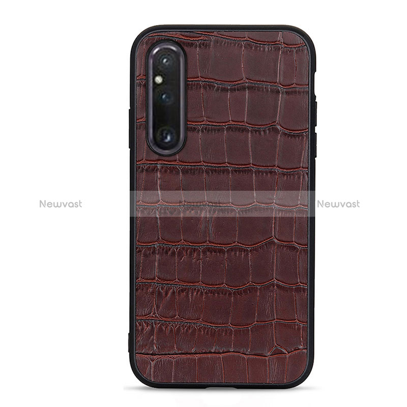 Soft Luxury Leather Snap On Case Cover B04H for Sony Xperia 1 V