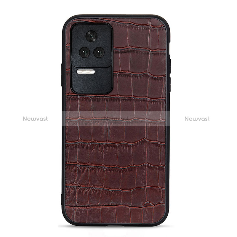 Soft Luxury Leather Snap On Case Cover B04H for Xiaomi Poco F4 5G