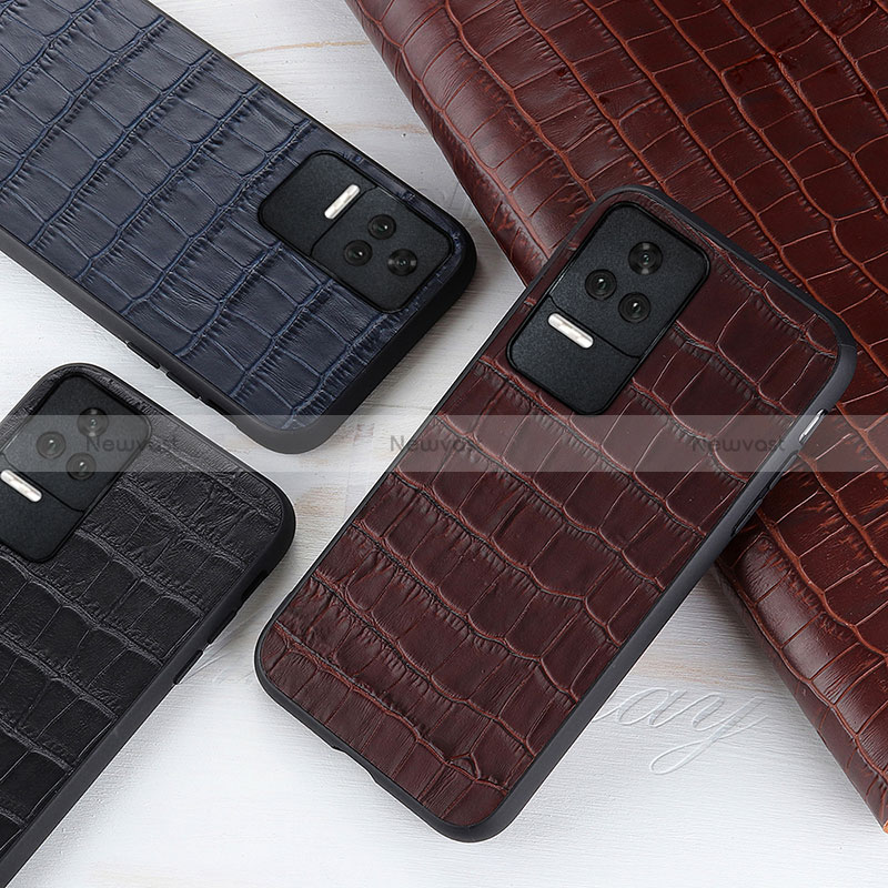 Soft Luxury Leather Snap On Case Cover B04H for Xiaomi Redmi K50 5G