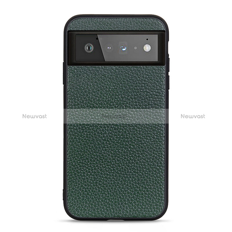 Soft Luxury Leather Snap On Case Cover B05H for Google Pixel 6 5G