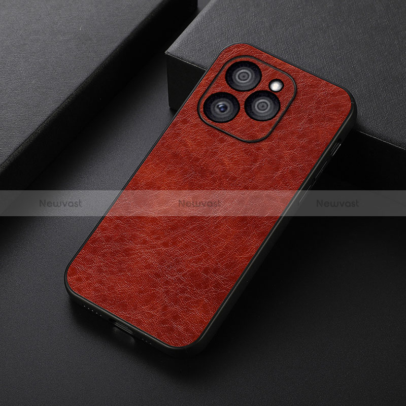 Soft Luxury Leather Snap On Case Cover B05H for Huawei Honor 60 SE 5G