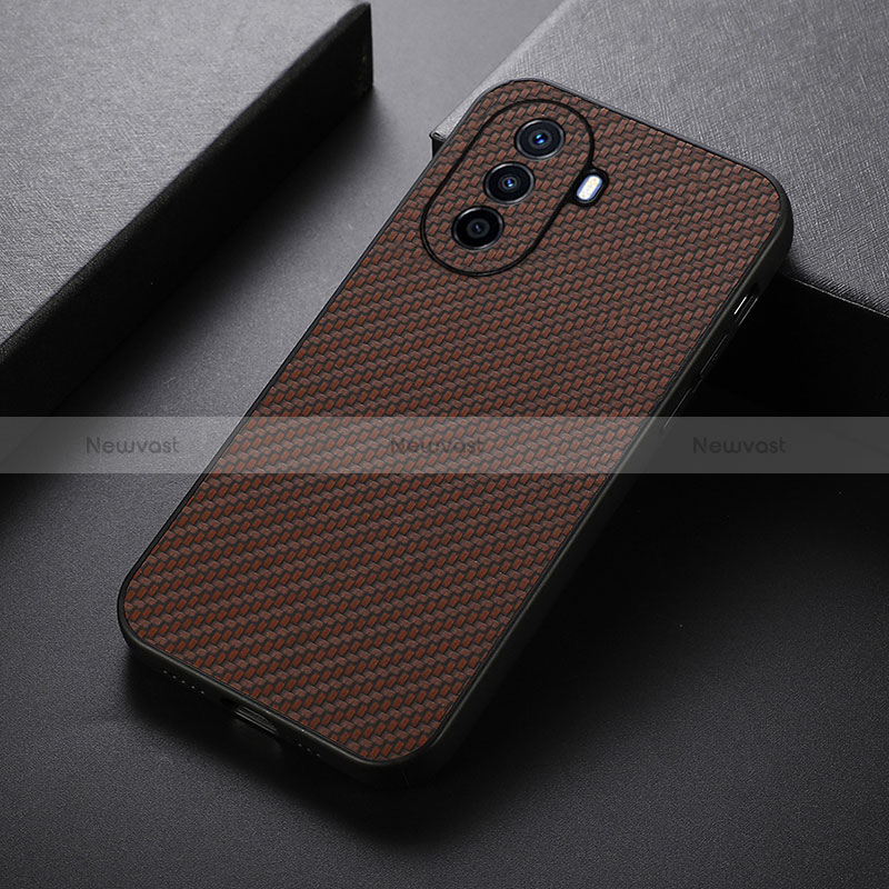 Soft Luxury Leather Snap On Case Cover B05H for Huawei Nova Y70 Plus