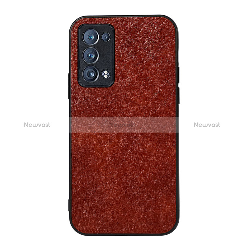 Soft Luxury Leather Snap On Case Cover B05H for Oppo Reno6 Pro 5G