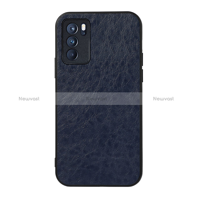 Soft Luxury Leather Snap On Case Cover B05H for Oppo Reno6 Pro 5G India