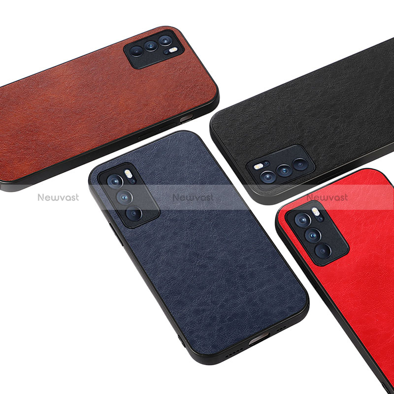 Soft Luxury Leather Snap On Case Cover B05H for Oppo Reno6 Pro 5G India