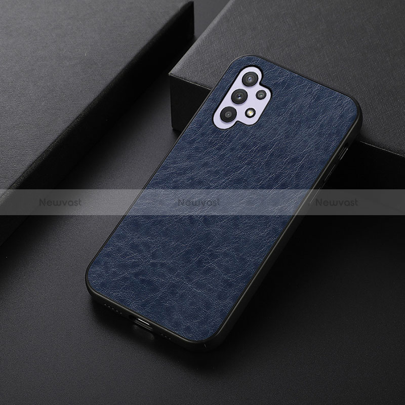 Soft Luxury Leather Snap On Case Cover B05H for Samsung Galaxy A32 5G