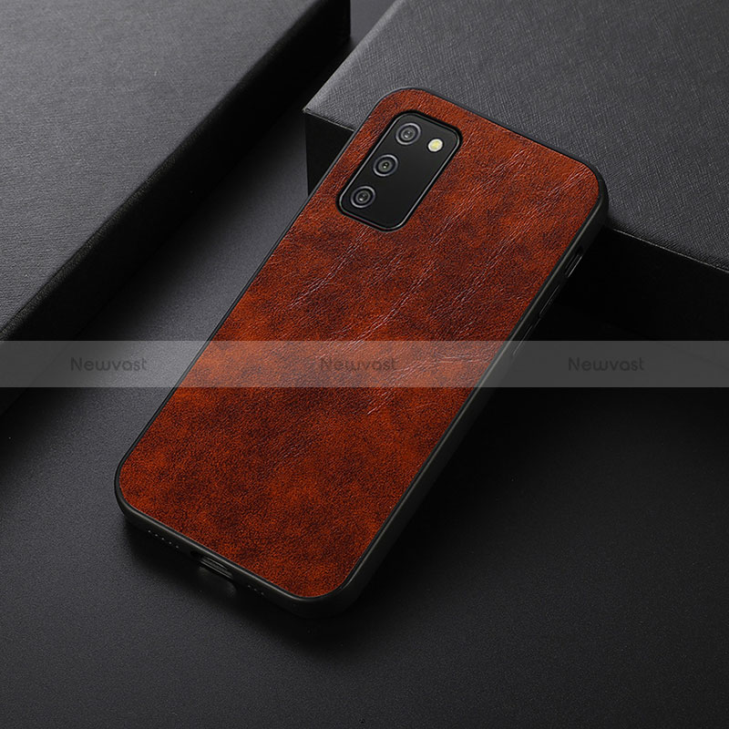 Soft Luxury Leather Snap On Case Cover B05H for Samsung Galaxy F02S SM-E025F
