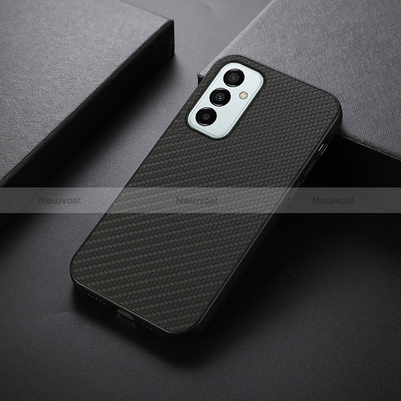 Soft Luxury Leather Snap On Case Cover B05H for Samsung Galaxy M23 5G Black