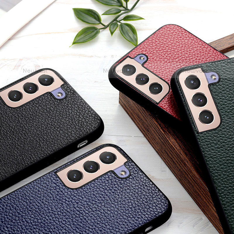 Soft Luxury Leather Snap On Case Cover B05H for Samsung Galaxy S21 Plus 5G