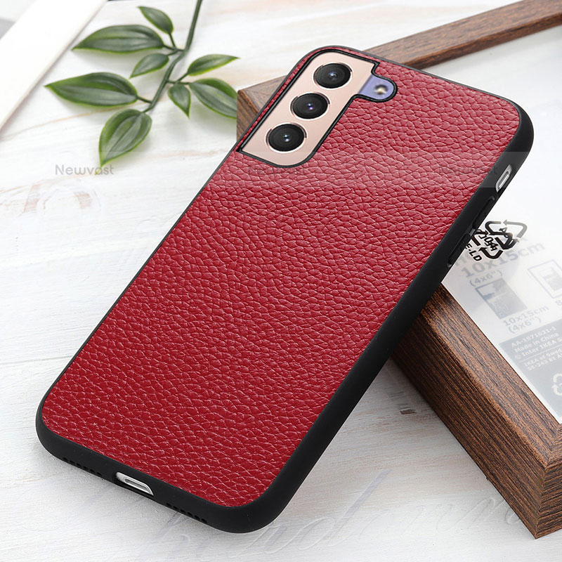 Soft Luxury Leather Snap On Case Cover B05H for Samsung Galaxy S21 Plus 5G