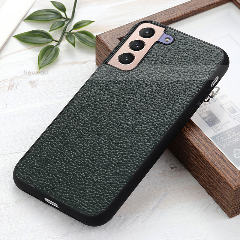 Soft Luxury Leather Snap On Case Cover B05H for Samsung Galaxy S21 Plus 5G