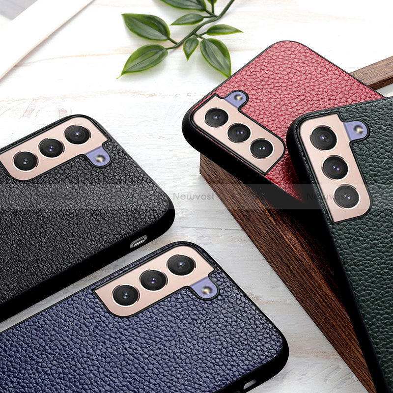 Soft Luxury Leather Snap On Case Cover B05H for Samsung Galaxy S22 Plus 5G