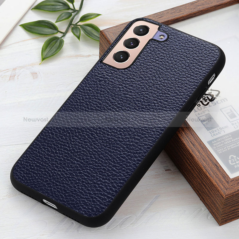 Soft Luxury Leather Snap On Case Cover B05H for Samsung Galaxy S22 Plus 5G