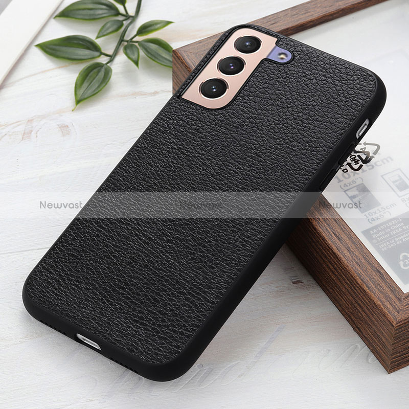 Soft Luxury Leather Snap On Case Cover B05H for Samsung Galaxy S24 Plus 5G