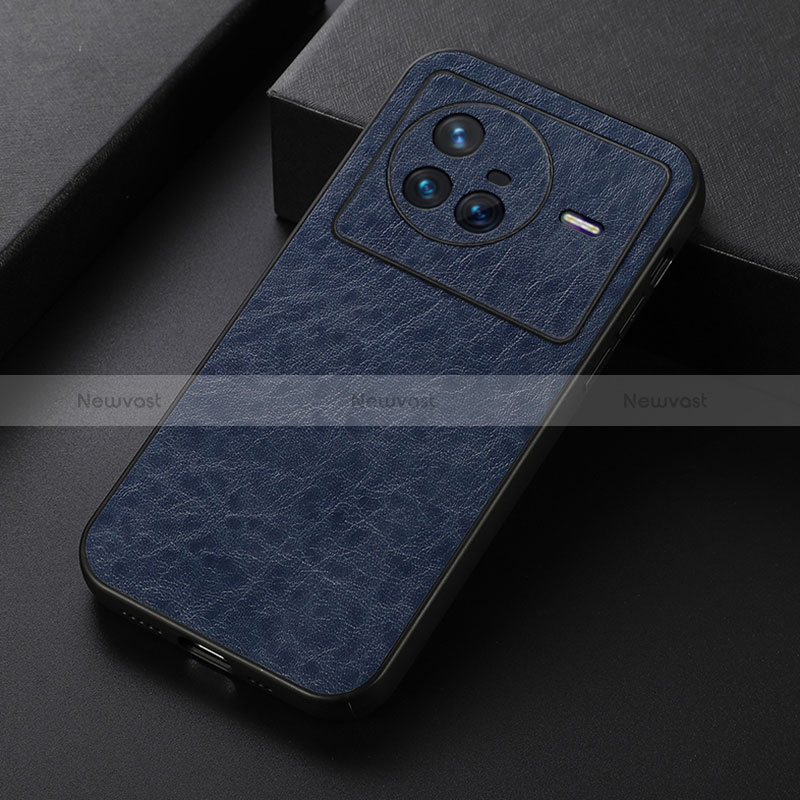 Soft Luxury Leather Snap On Case Cover B05H for Vivo X80 5G