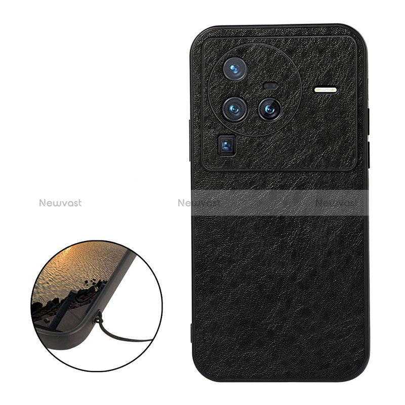 Soft Luxury Leather Snap On Case Cover B05H for Vivo X80 Pro 5G