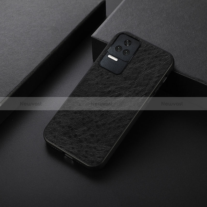 Soft Luxury Leather Snap On Case Cover B05H for Xiaomi Poco F4 5G