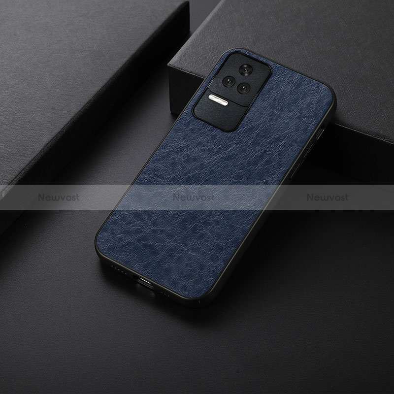 Soft Luxury Leather Snap On Case Cover B05H for Xiaomi Poco F4 5G