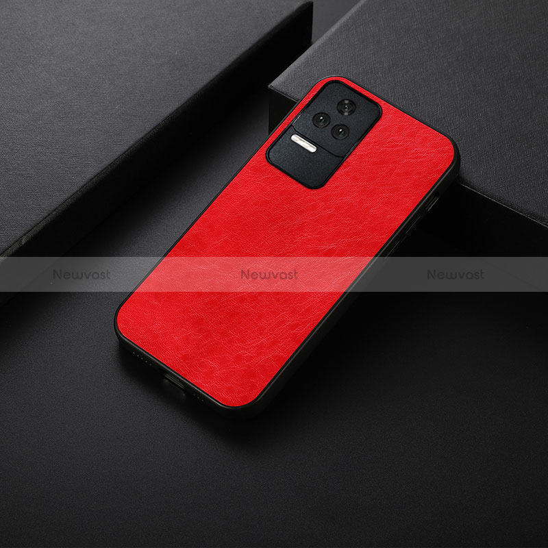 Soft Luxury Leather Snap On Case Cover B05H for Xiaomi Poco F4 5G