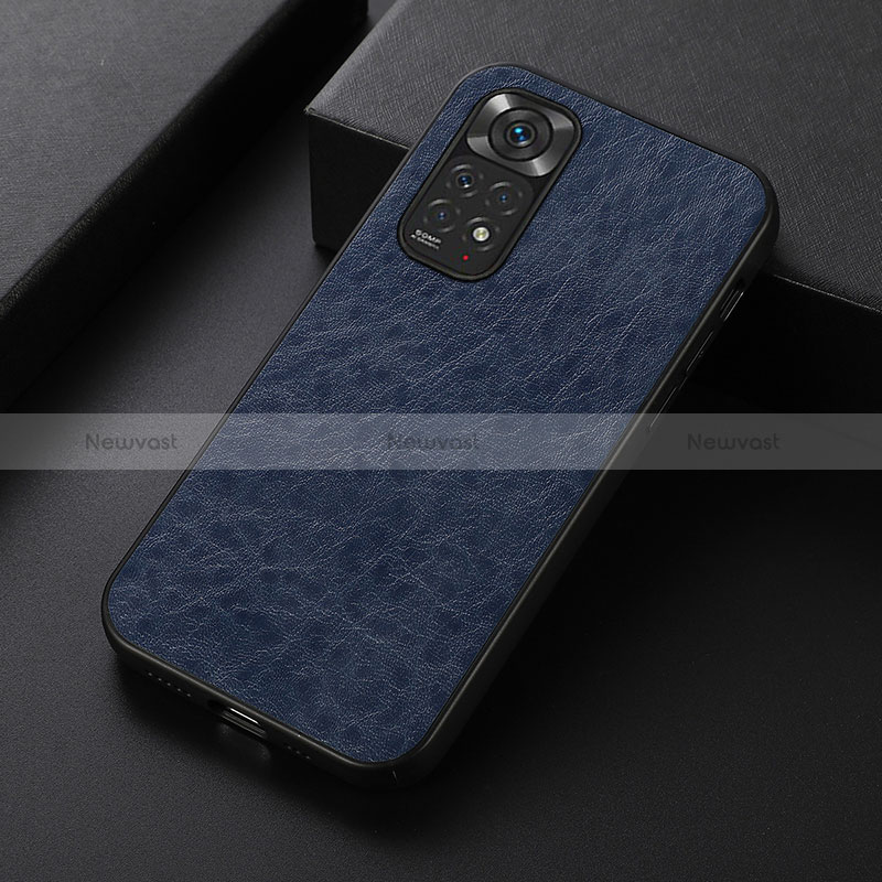 Soft Luxury Leather Snap On Case Cover B05H for Xiaomi Redmi Note 11 4G (2022)